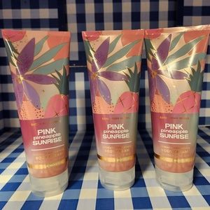 Set of 3 BBW Pink Pineapple Sunrise Body Cream